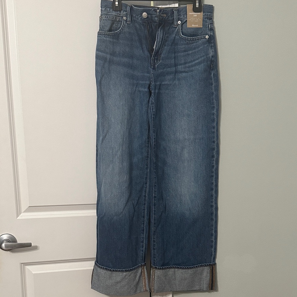 Madewell superwide leg jeans in fannin wash Women's Blue Jeans
